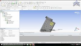 تحلیل تماس فرو رفتگی دو جسم در نرم افزار Ansys