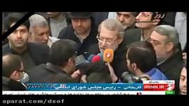 سخنان لاریجانی درباره حادثه پلاسکو