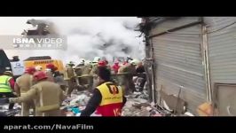 تصاویری تلاش آتشنشانان برای یافتن یارانشان در آوارها