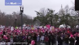 راهپیمایی زنان علیه ترامپ در واشنگتن