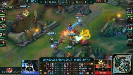 H2K vs SPY Highlights Game 1 EU LCS 2017 Spring W1D3 H2K vs Splyce