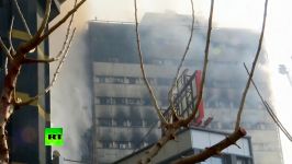 Iconic Plasco building collapses in Tehran after massive fire