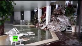 Italian avalanche Footage from inside Abruzzo hotel buried under tons of snow