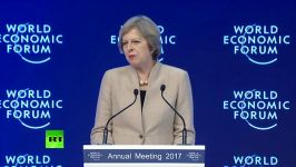 UK has a unique opportunity  May speaks at Davos WEF