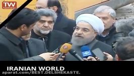 حضور حسن روحانی در محل حادثه ساختمان پلاسکوبراورد خسارات نهایی اخرین خبر ها پلاسکو