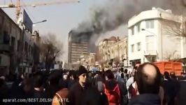 Building Fire ساختمان پلاسکو به طور کامل فرو ریخت