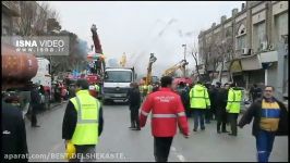 فیلم منتشر شده عملیات نجات در روز سوم سانحه پلاسکو