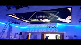 اجرای بزرگترین نمایشگر LED داخل سالن ایران در سقف