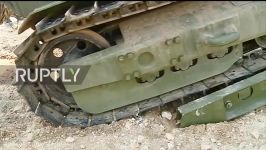 شرق حلب  خنثی سازی تله های انفجاری توسط ربات Uran 6