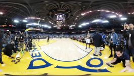 Stephen Curry Pre Game 3 Pointers in 360 Degrees