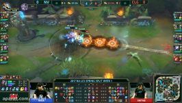 NV vs CLG Highlights Game 1 NA LCS 2017 Spring W1D3 Team Envyus vs Counter Logic Gaming