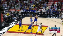 Zaza Pachulia Hits Overhead Trick Shot After Being Fouled  01.23.17