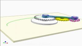 Drawing ellipse mechanism 8