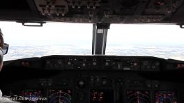 Ryanair landing iin Dublin cockpit view