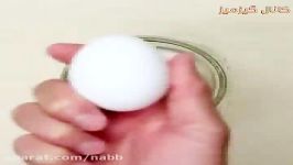 چگونه سركه تخم مرغ لاستیكی بسازیم ترفند