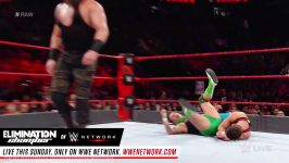 Braun Strowman vs. local petitors  4 on 1 Handicap Match Raw Feb. 6 2017