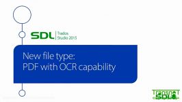 ترجمه فایل پی دی اف در ترادوس استودیو همراه OCR