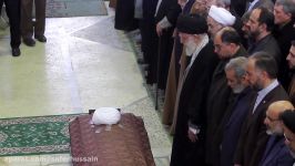 نماز رهبر انقلاب بر پیکر مرحوم هاشمی رفسنجانی