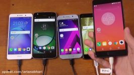Samsung Galaxy A5 2017 vs Moto Z Play vs Honor 6X vs Lenovo P2 vs Asus Zenfone 3  Battery Test