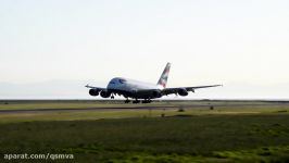 VERY LOW GO AROUND British Airways Airbus A380 841 G XLEH at YVR