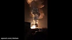 انفجار آتش سوزی در کارخانه شیمیایی چینی