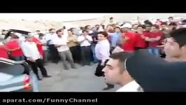 رقص ترکی هوادران شاد تراکتور سازی جلوی ورزشگاه