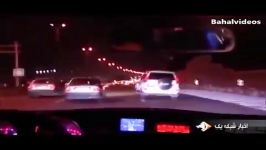 ‫‫رانندگی وحشتناک لایی کشی رانندگان متخلف خودرو های لوکس در تهران‬