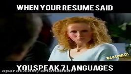 خانم مسلط به 7 زبان برای استخدامی  بمب خنده بازار