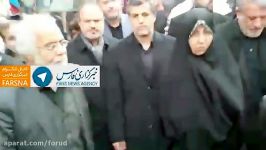 حضور خانواده هاشمی در تظاهرات 22 بهن