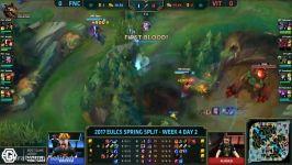 FNC vs VIT Highlights Game 1 EU LCS 2017 Spring W4D2 Fnatic vs Team Vitality