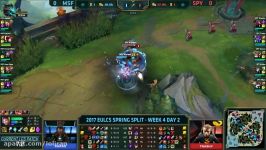 SPY vs MSF Highlights Game 1 EU LCS 2017 Spring W4D2 Splyce vs Misfits