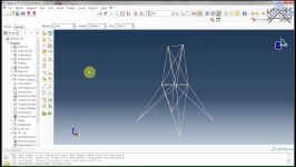 تحلیل سه بعدی خرپای سه بعدی در نرم افزار ABAQUS