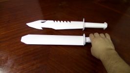 How to make a paper bat knife that cuts  paper weapons