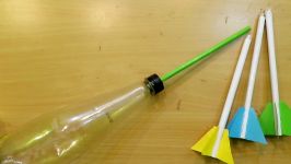 How to Make a simple Rocket Launcher  Easy paper Rocket launcher Tutorials