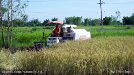 รถเกี่ยว คูโบต้า เกี่ยว นวด ข้าว kubota DC70G harvester