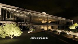 آموزش نورپردازی رندر شب رویت Revit Exterior Lighting Night Scene