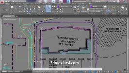 آموزش طراحی ترسیم سایت پلان اتوکد AutoCAD