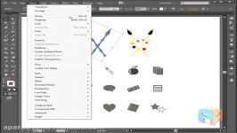 آموزش تصویری Illustrator CC  گروه بندی اشیاء