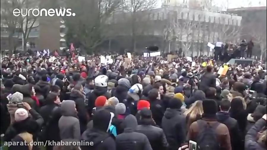درگیری معترضان پلیس فرانسه پس تجاوز پلیس به متهم