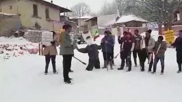 مراسم ۲۲ بهمن در روستای پیته نو بخش هزارجریب علیه ترامپ