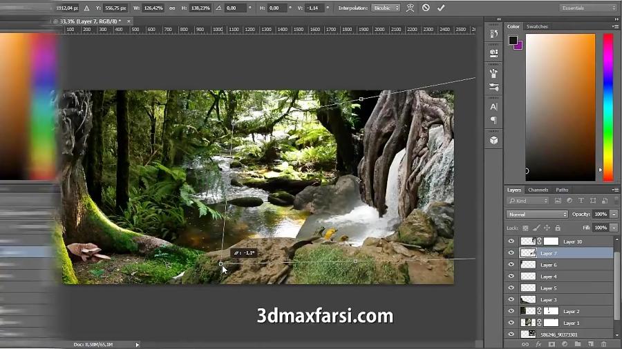 آموزش تبدیل عکس معمولی به عکس خیالی photoshop