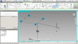 آموزش مدلسازی دیوار شیشه چندجداره رویت Revit