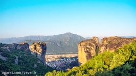 Meteora Greece  Amazing 4K Sunset