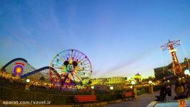 Disneyland Sunset  Paradise Pier Timelapse  GoPro 4k