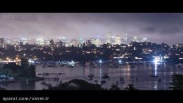 Sydney clouds at night  4K time lapse