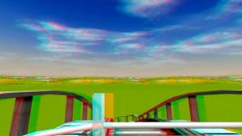 3D  Roller Coaster Tycoon 3  Stereo 3D anaglyph Test Red Cyan Glasses