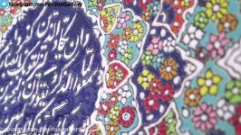 مینا کاری روی سفال هنر ایرانی صنایع دستی فردوس قزوین