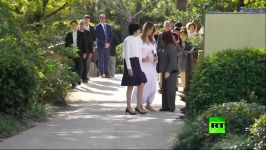دیدار همسران رئیسجمهور ژاپن آمریکا ملانی ترامپ موراکامی