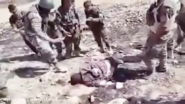 اجساد داعشی هایی توسط پیشمرگه نزدیک موصل کشته شدند