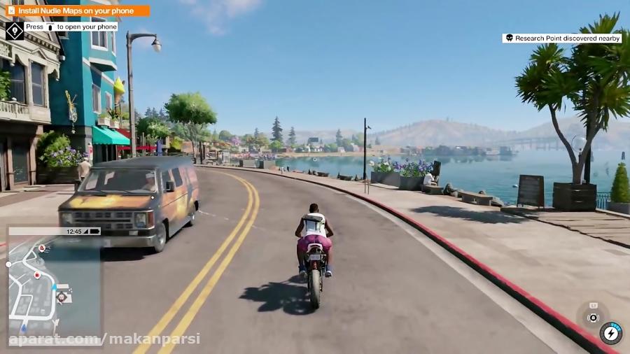 گیم پلی Watch Dogs 2  دور زدن در دنیای واچ داگز 2